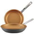 Ayesha Curry Ayesha Curry 80264 Hard Anodized Aluminum Skillets; 9.25 & 11.5 in. - Pack of 2 80264